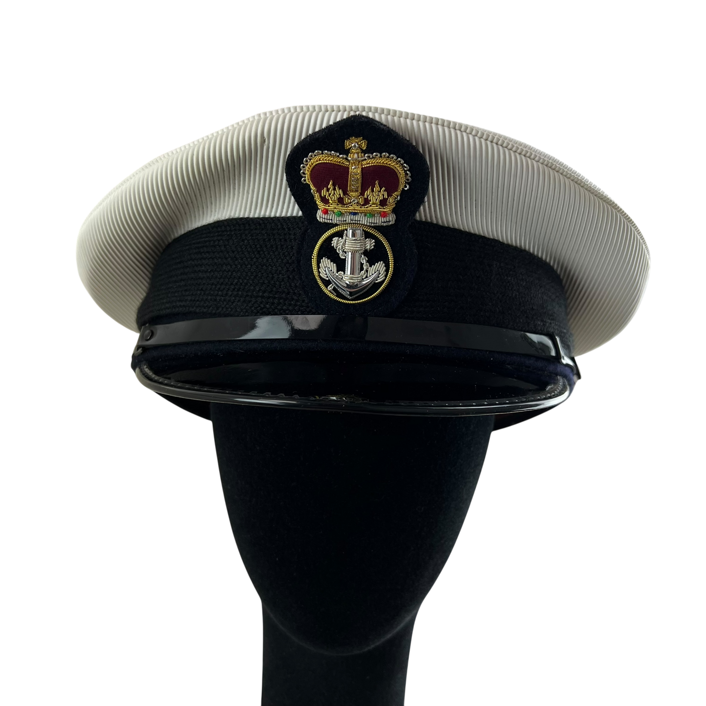 British Royal Navy Officer's Peaked Dress Cap - Large 59cm
