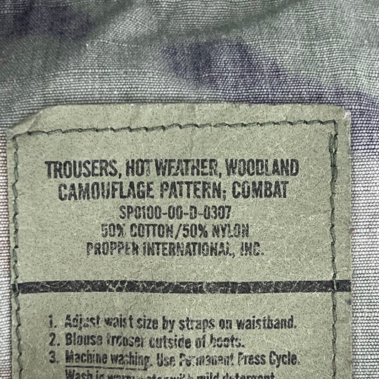 US Army M81 Woodland Camouflage Trousers - W30 L34.5