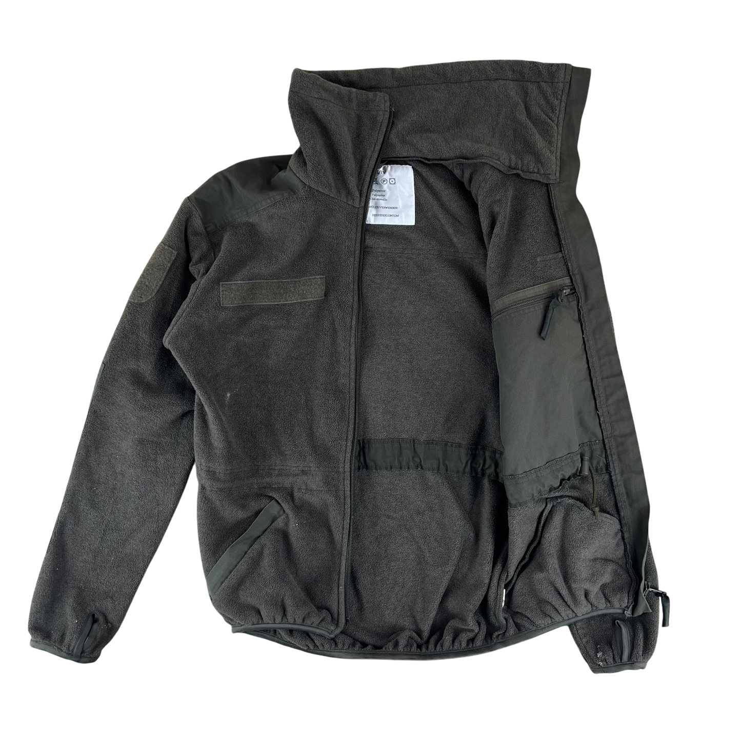 Austrian Army Olive Fleece Cardigan - Small 88-92 III/IV