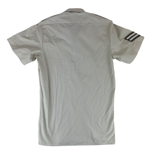British Army Mens Fawn Shirt Short Sleeve - Small C36