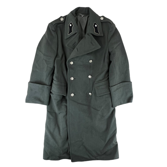 Austrian Army Panzer Officer's Greatcoat 80s Field Grey - Medium