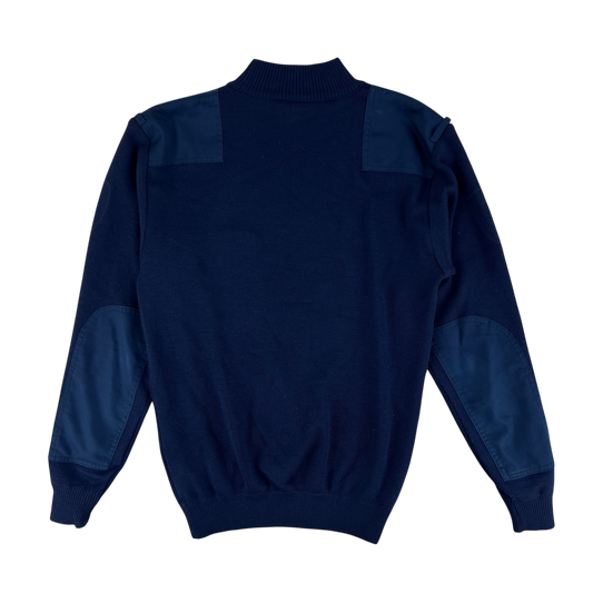 Dutch Navy Blue Turtleneck Pullover Jumper - Medium