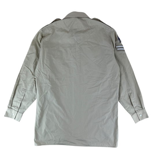 British Army Mens Fawn Shirt Long Sleeve - X Large C43