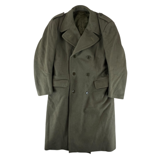 Italian Army 70's Khaki Greatcoat - Large