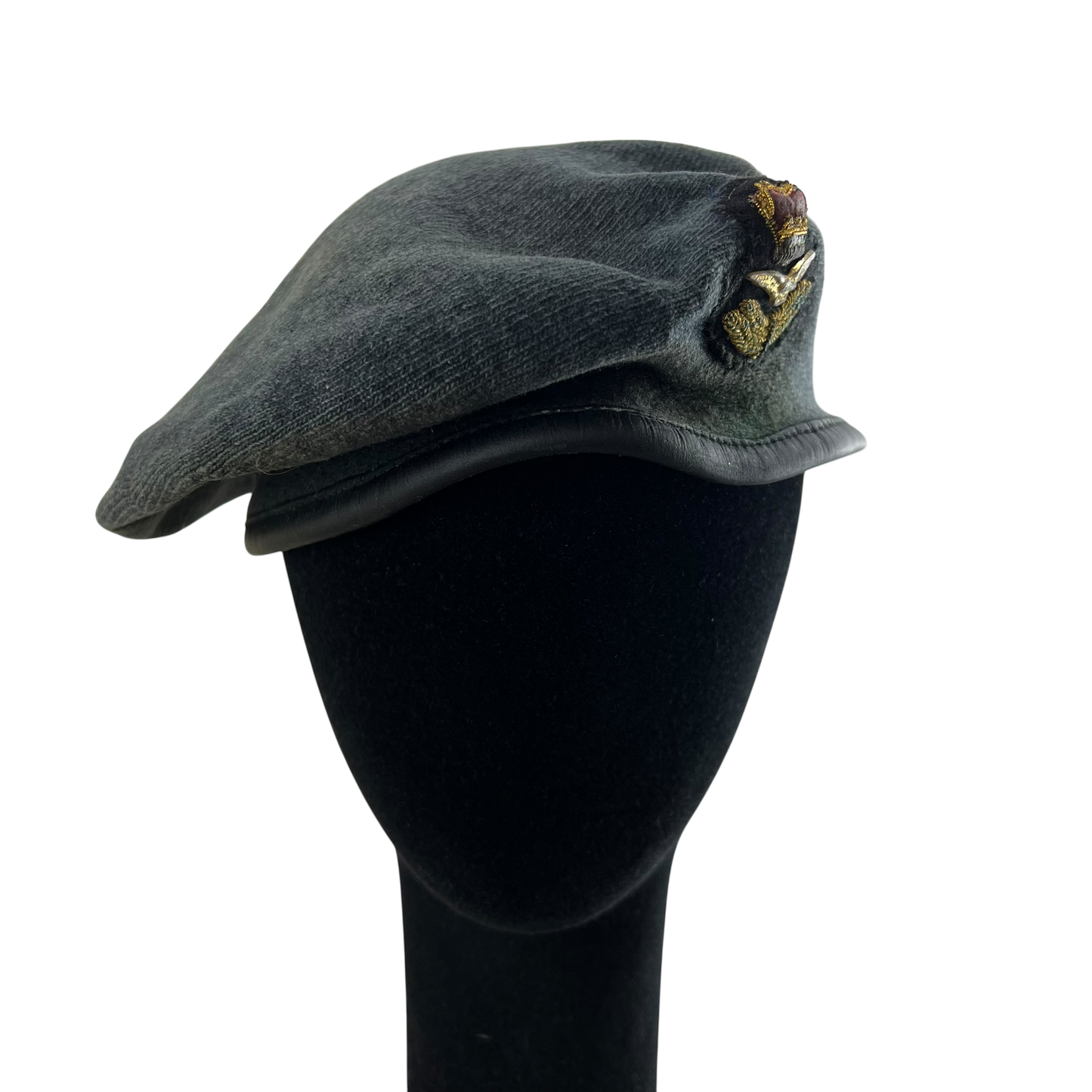British RAF Beret w/ Officer's Badge - Medium