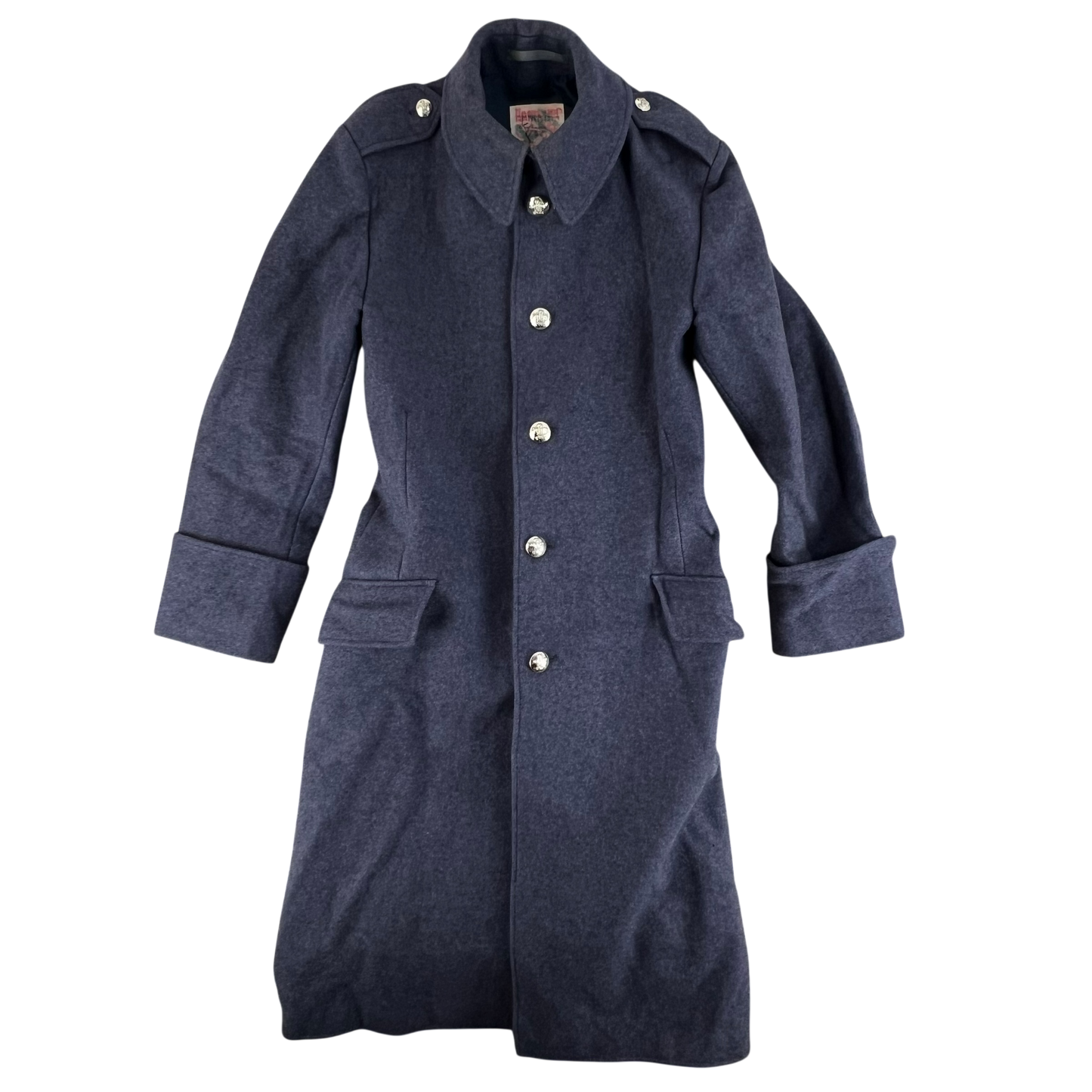 British Army 80s Footguards Wool Greatcoat - Royal Regiment of Wales - Medium 182/92
