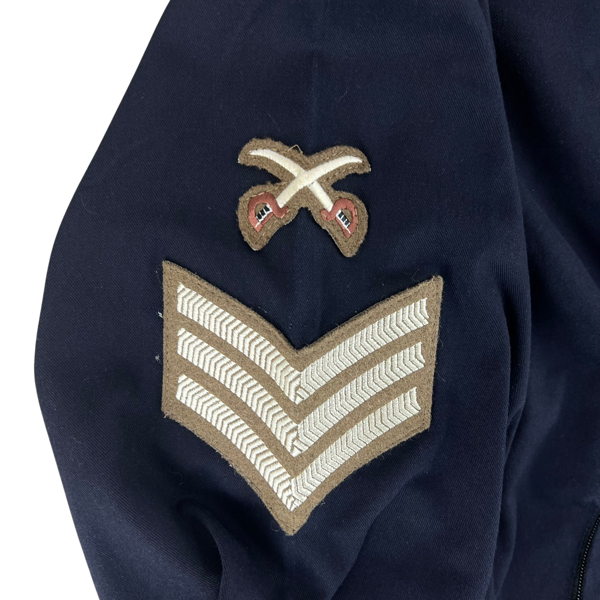 British Army / Tri-Services Navy Blue PTI Tracksuit Top Jacket - Medium