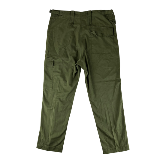 British Army Olive Green Fatigue Work Trousers - W37 L31