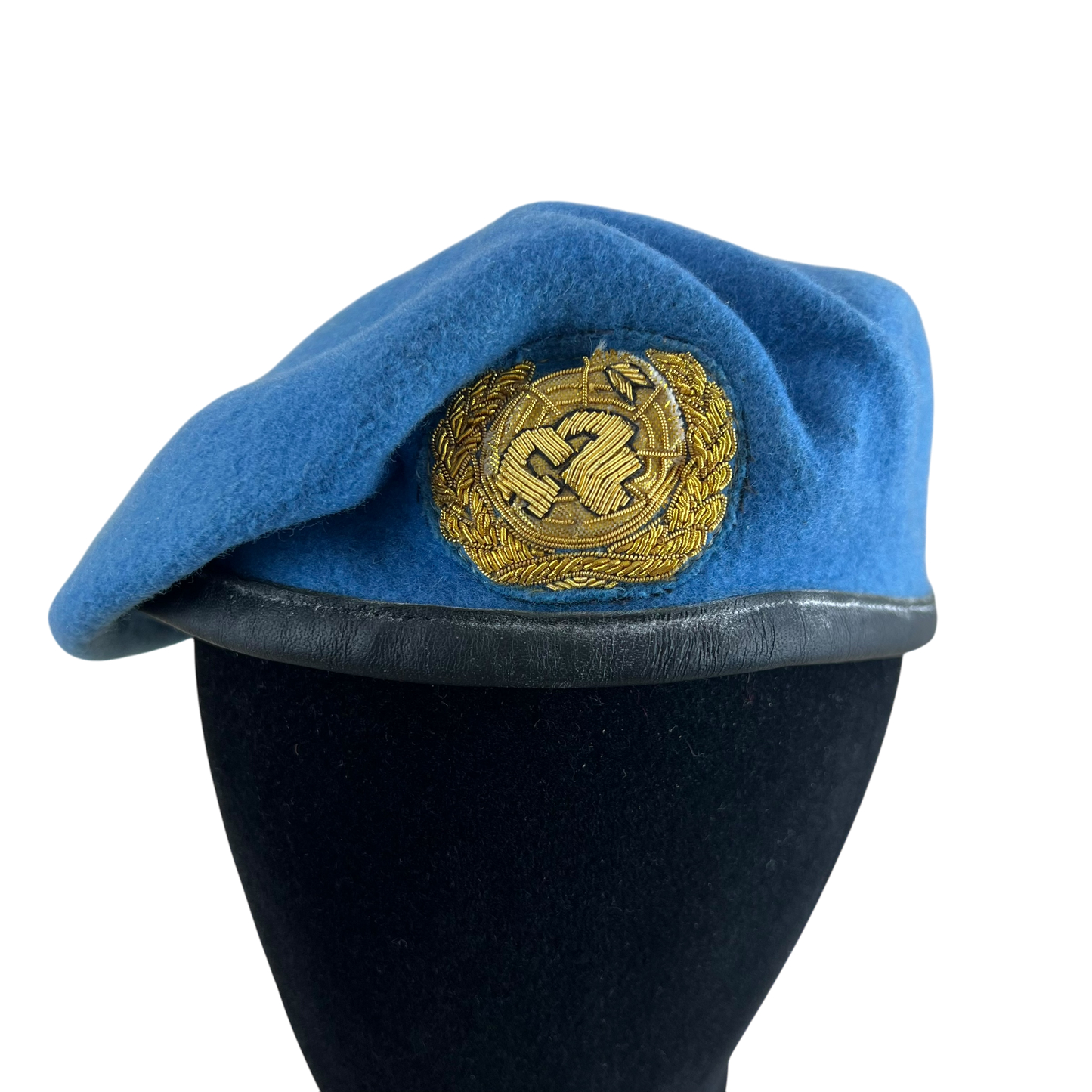 British Army UN Peacekeeper's Blue Beret w/ Patch - Medium