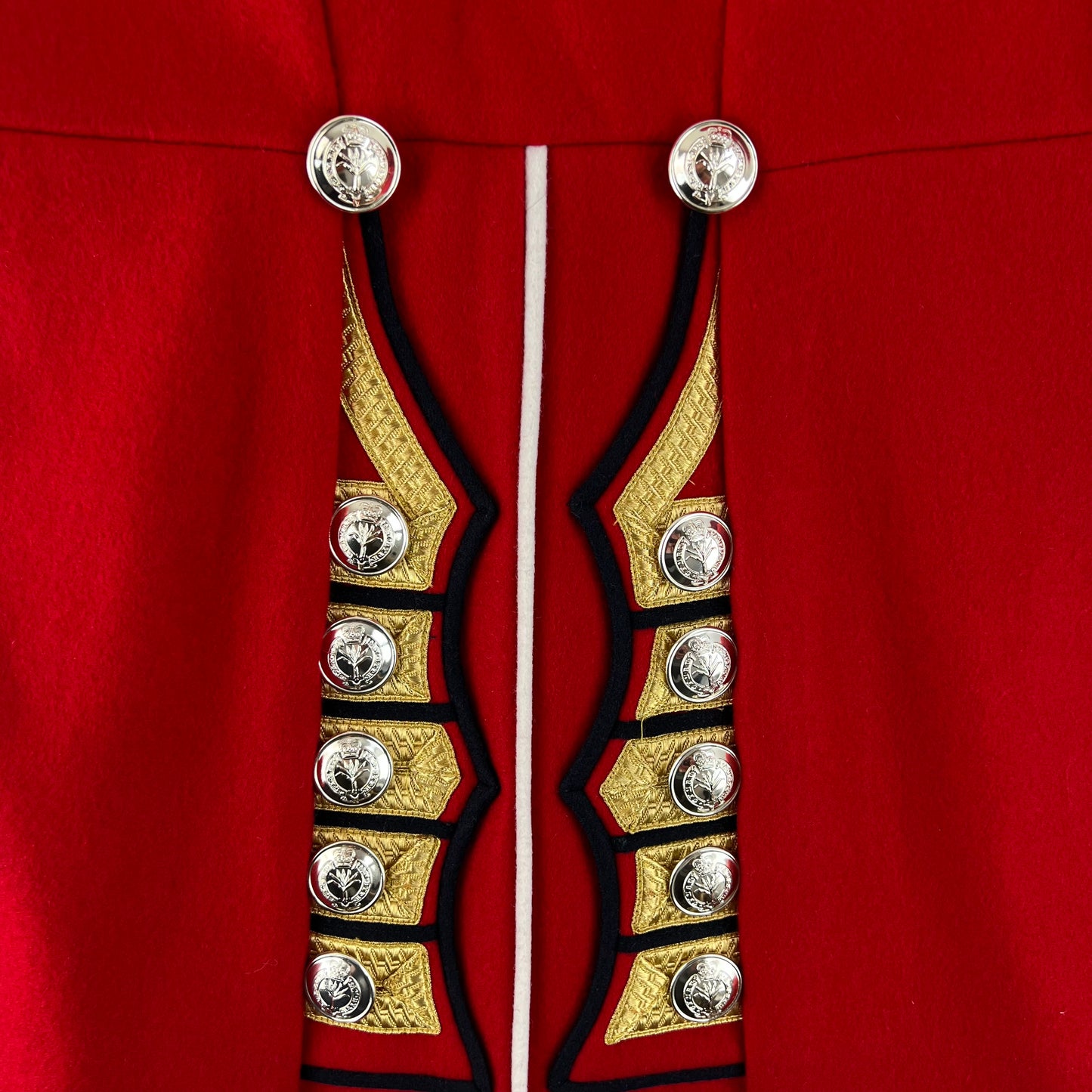 British Army RHQ SGTS Bandsman's Tunic Jacket w/ Wings - Welsh Guards - Large