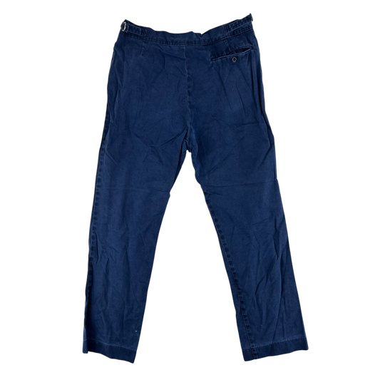 British Royal Navy Poly-Cotton Working Dress Trousers - W36 L30.5