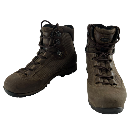 British Army AKU Brown Combat Boots - Size 5M