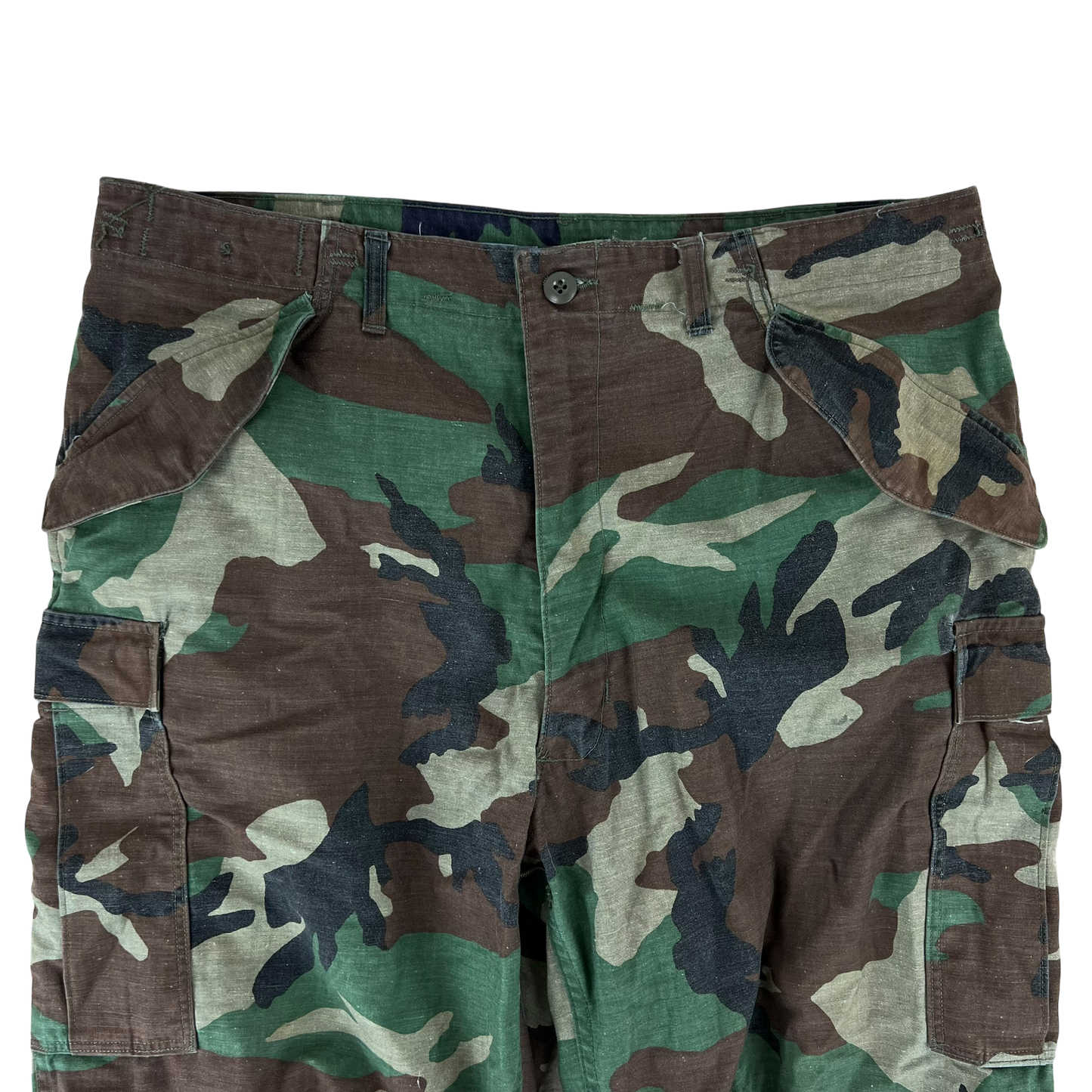 US Army Vintage M81 Woodland Camouflage Cold Weather Trousers - Large W39 L28.5