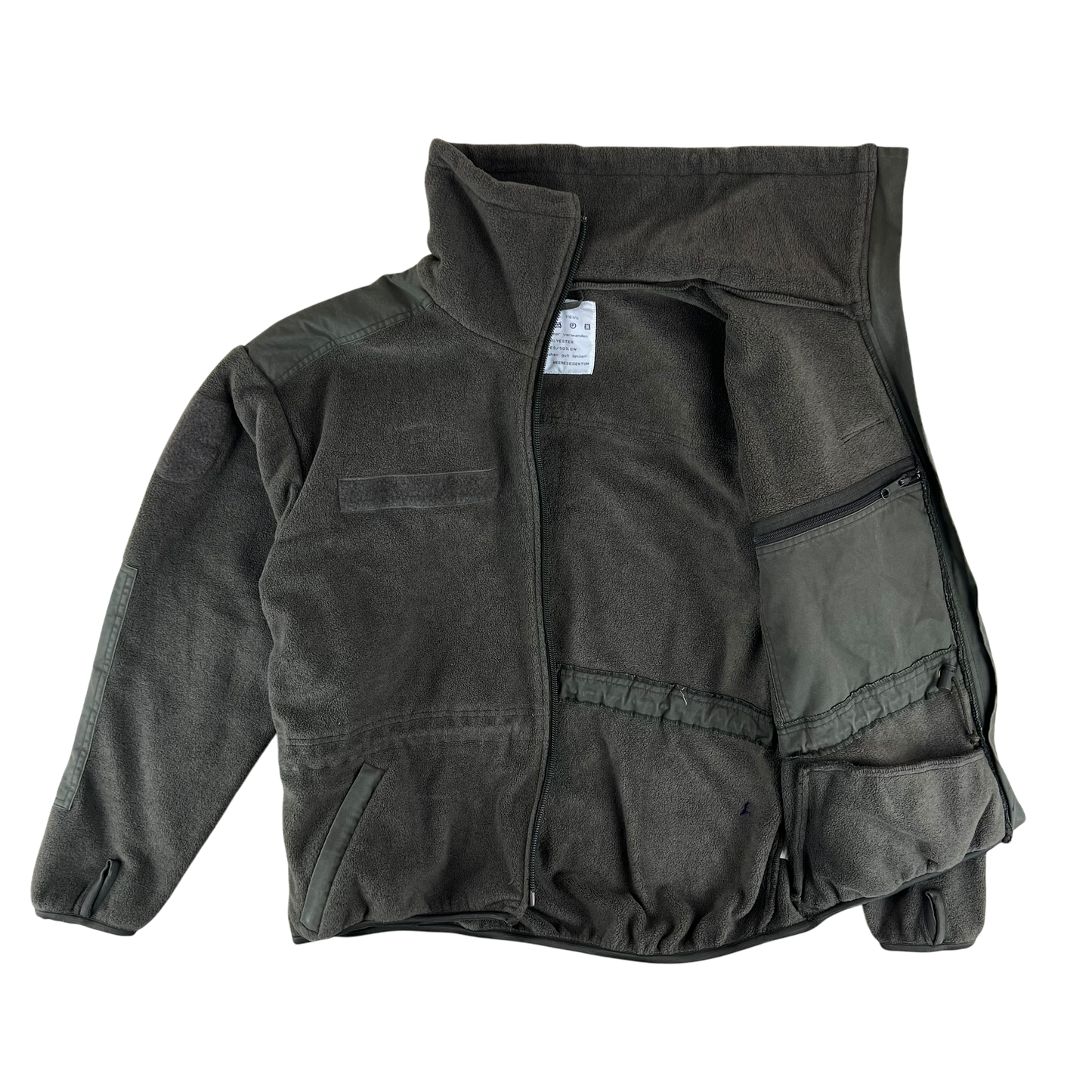Austrian Army Olive Fleece Cardigan - X Large 112-116 I/II