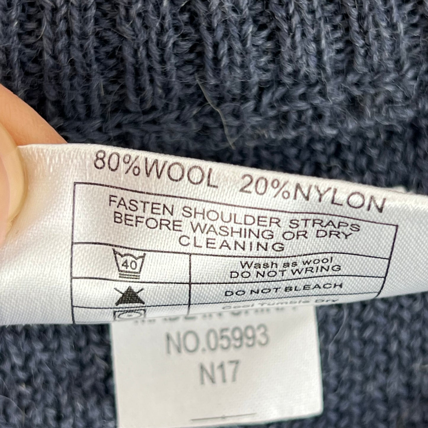British RAF Wool V Neck Pullover Jersey Jumper - Small 88cm