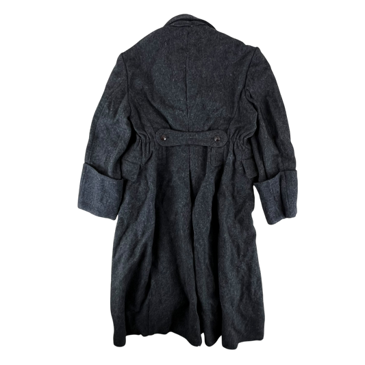 Bulgarian People's Army Grey Wool Greatcoat w/ Badges - Medium