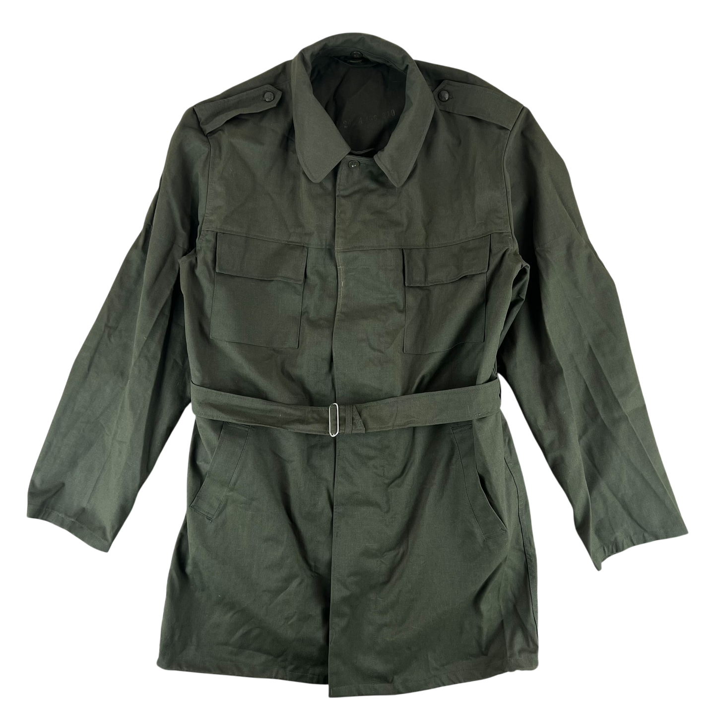 Czechoslovak Army M85 Field Parka w/ Belt Olive Green - Large 188/100