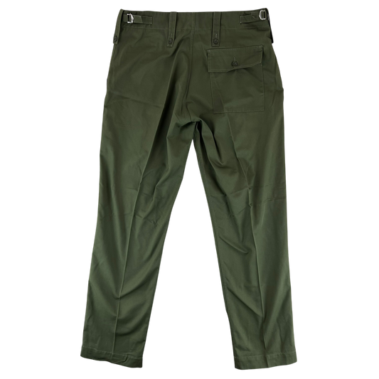 British Army Olive Green Fatigue Work Trousers - W37 L33.5