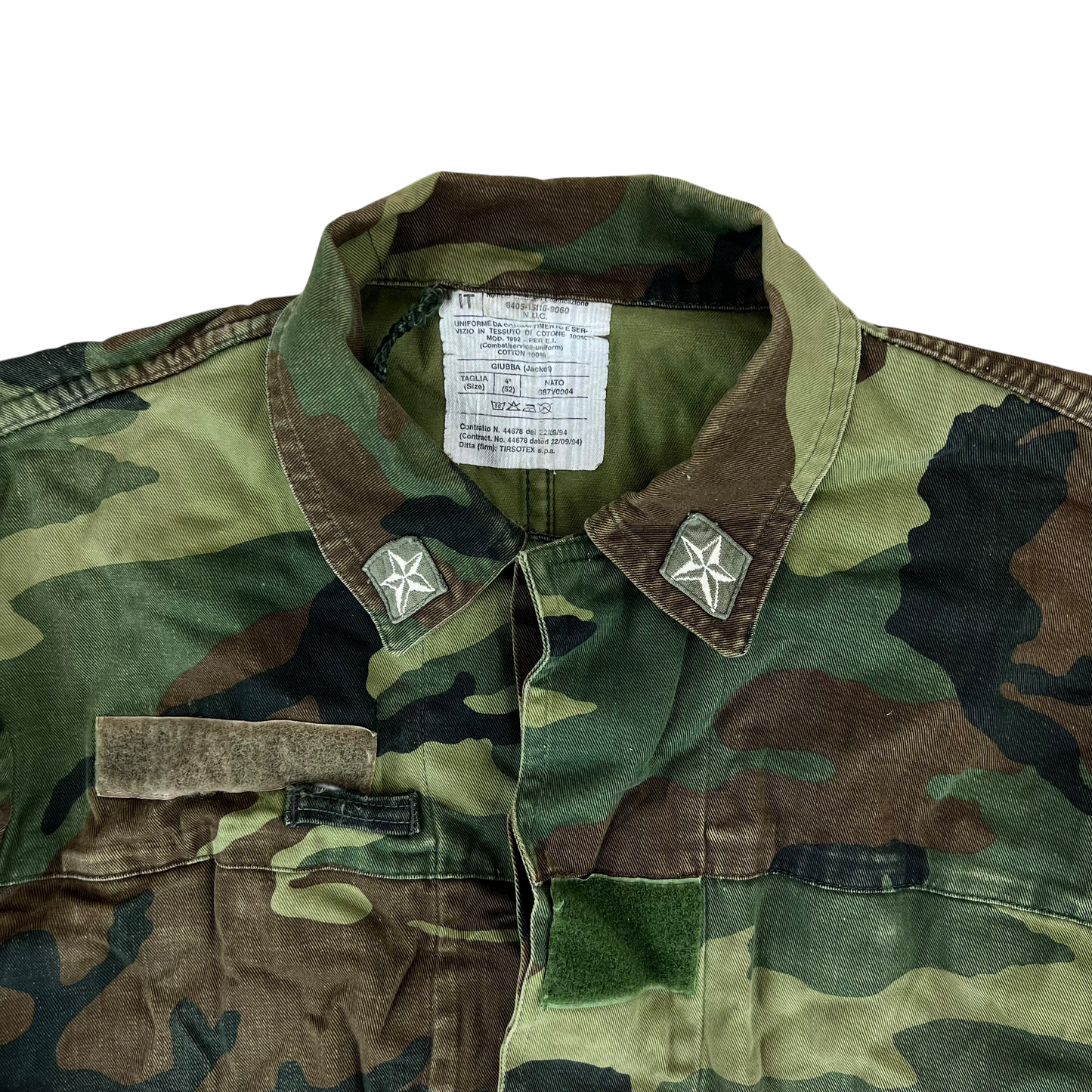 Italian Army Roma 90 Woodland Camouflage Combat Jacket - Medium
