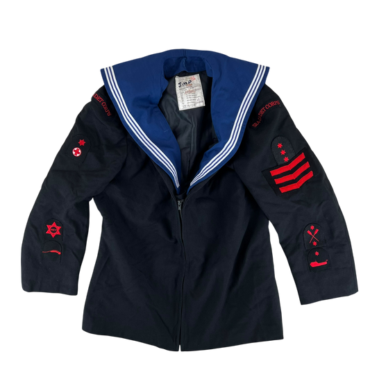 British Royal Navy 80s Class II Jumper Sailor's Top - Large