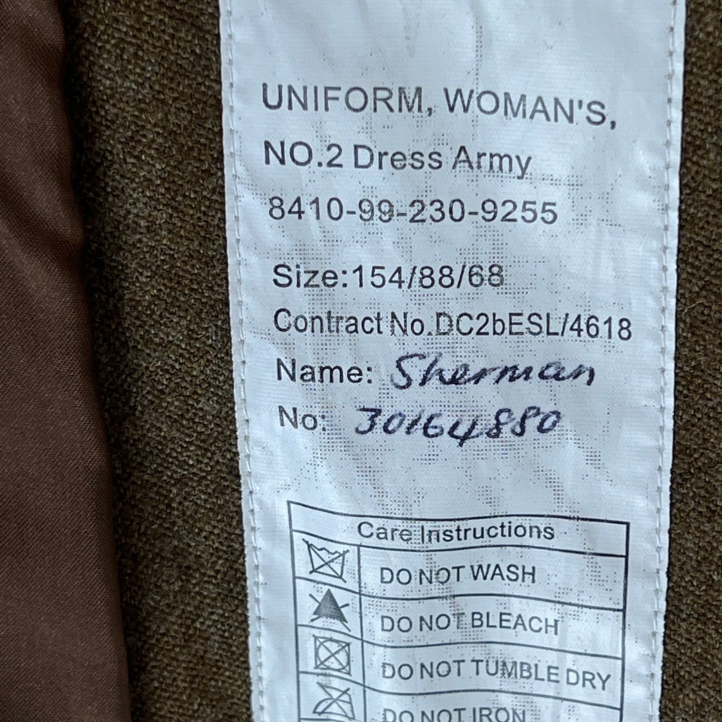 British Army Women's No 2 FAD Dress Jacket - QARANC - Small 154/88
