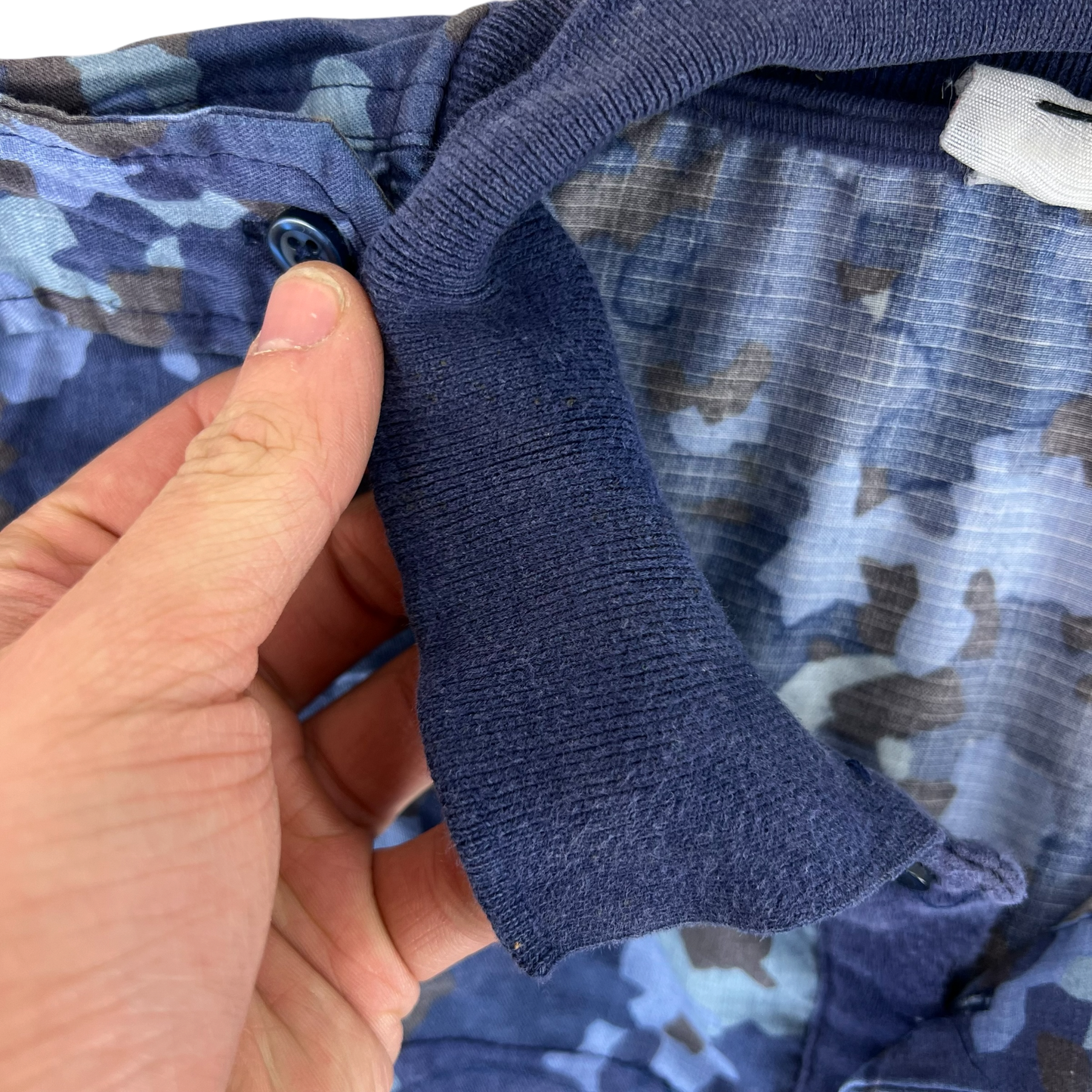Romanian Navy M2017 Blue Camouflage Polo Top - Medium