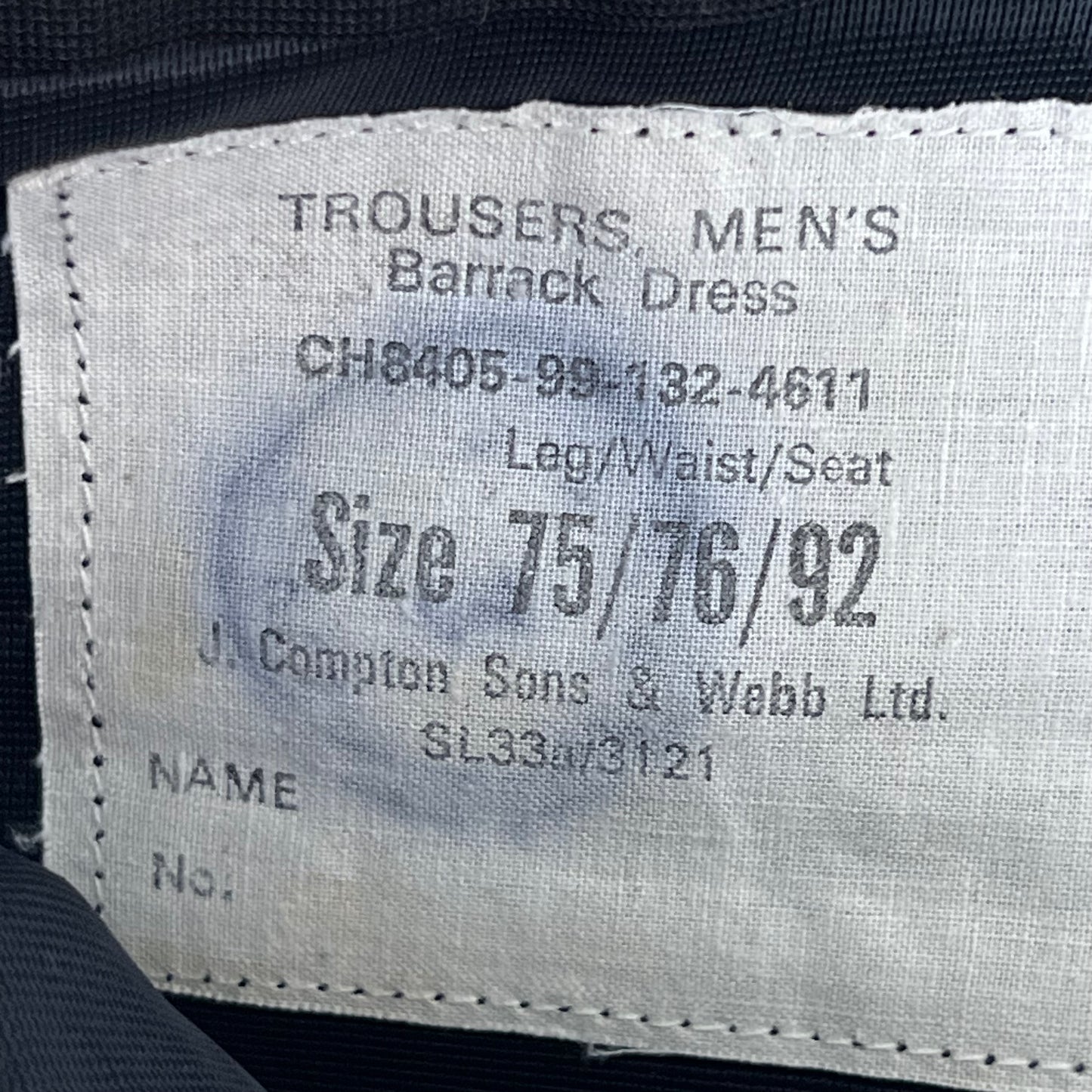 British Army Barrack Dress Green Trousers - W29 L28.5