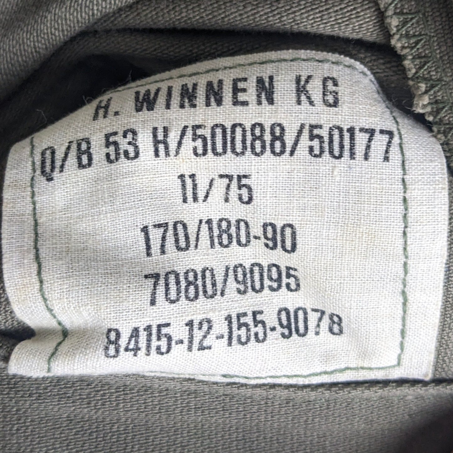 West German Army Field Grey Long Sleeve Field Shirt