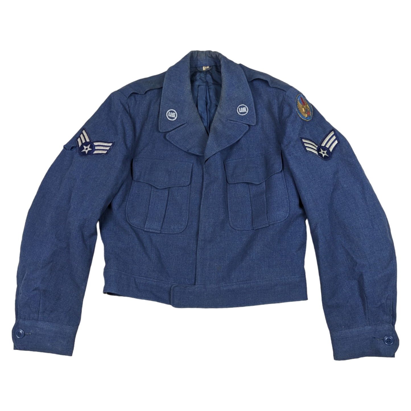 US Air Force 1950s Blue Ike Jacket Battle Dress - 42L - 1951