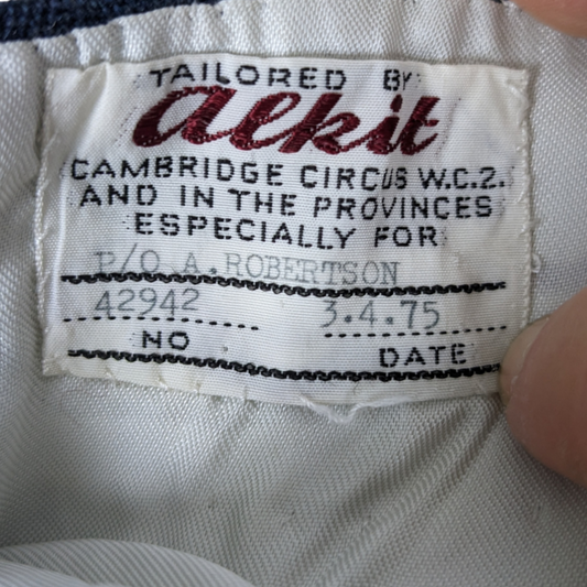 British Royal Air Force RAF No. 5 Mess Dress Trousers - 1970s