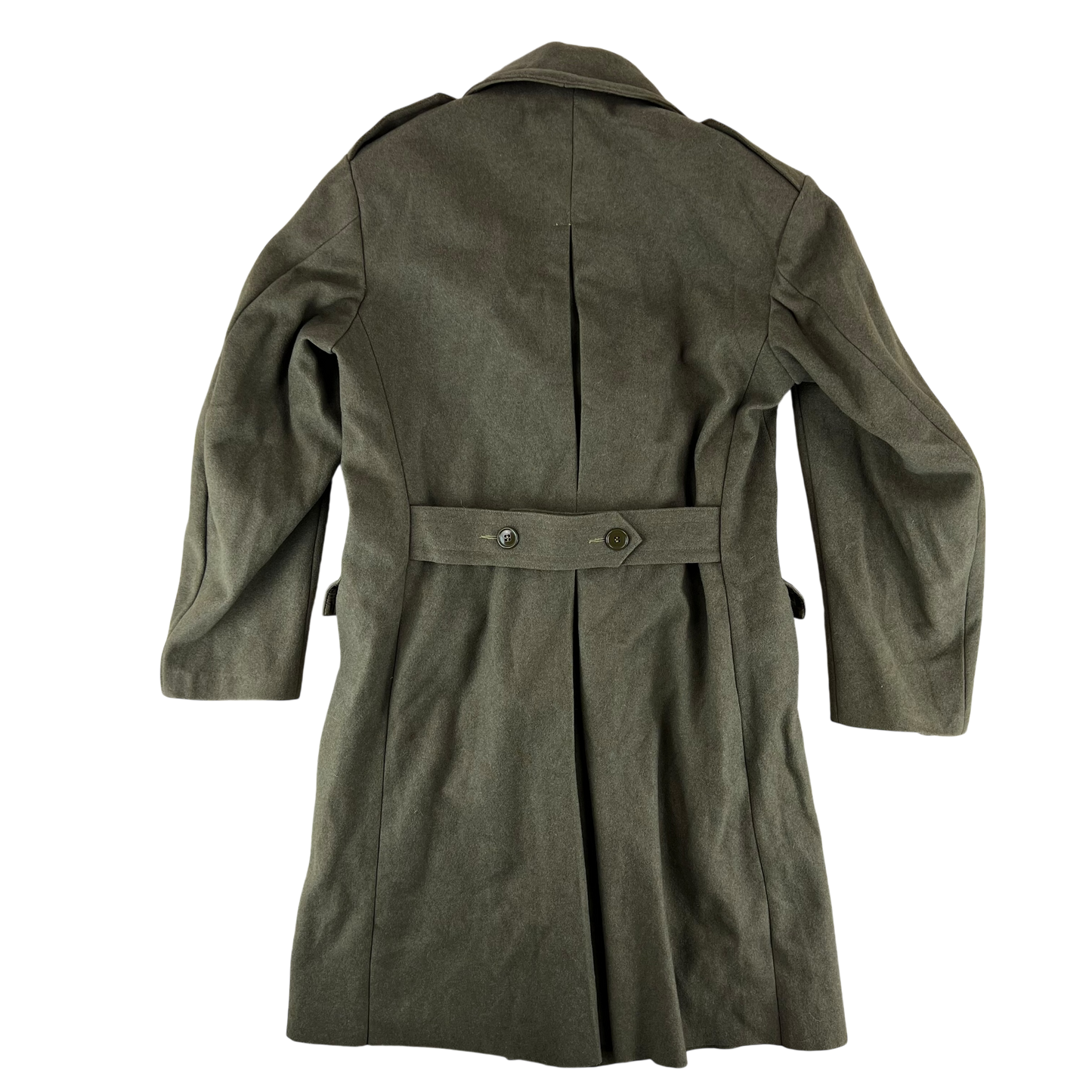 Italian Army 60s Khaki Greatcoat - Large