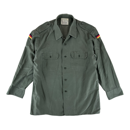 German Army Olive Green Long Sleeve Field Shirt - Large GrNr 5
