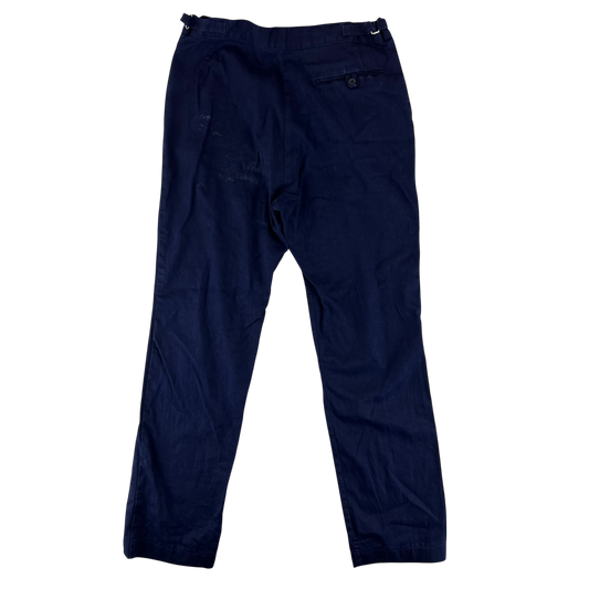 British Royal Navy Cotton Working Dress Trousers - W36 L32