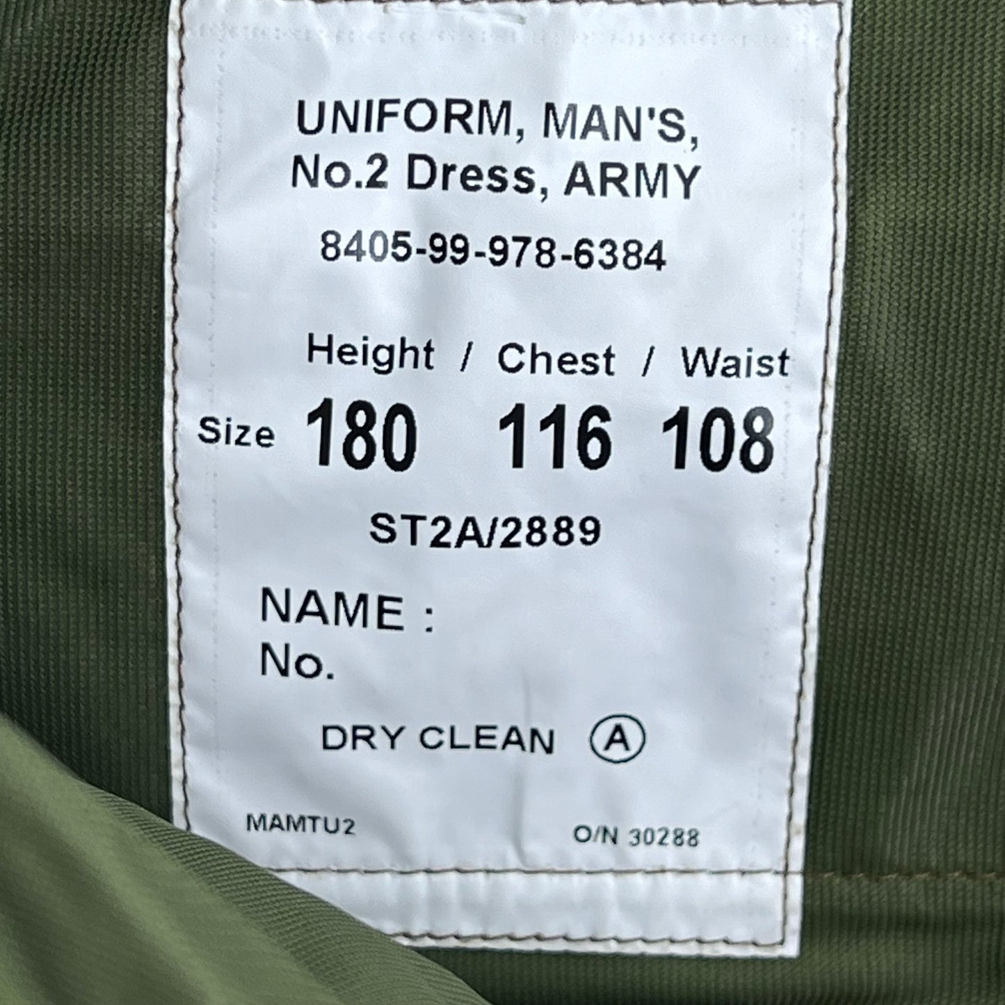 British Army Old Pattern No. 2 Khaki Green Dress Trousers - W39 L30 180/108