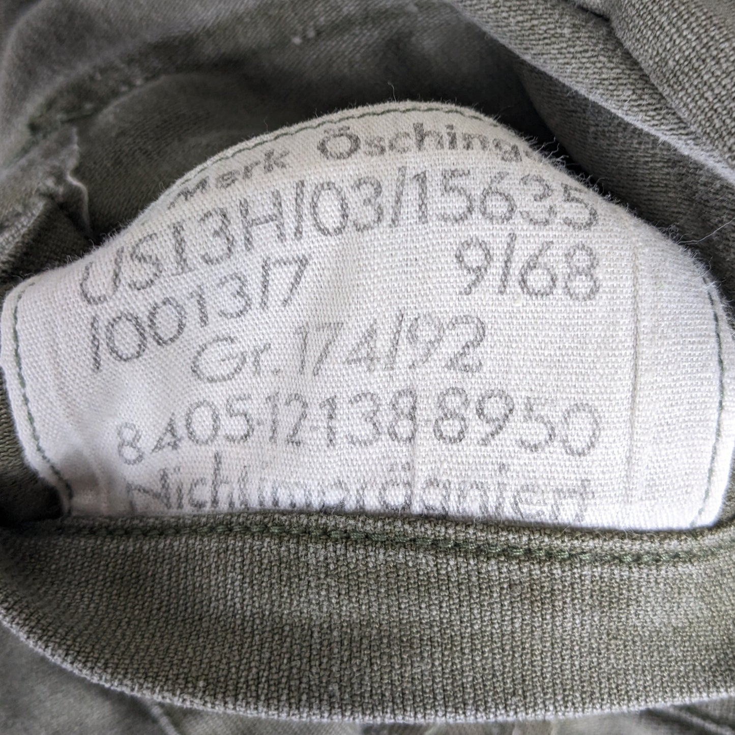 West German Army Field Grey Long Sleeve Field Shirt