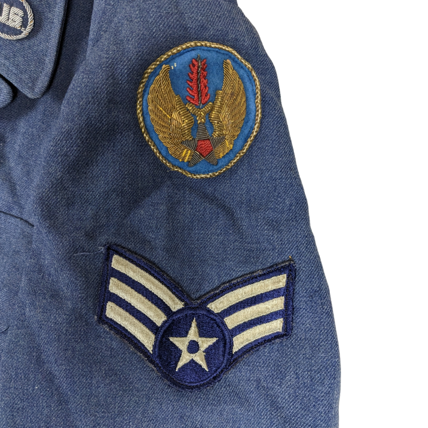 US Air Force 1950s Blue Ike Jacket Battle Dress - 42L - 1951