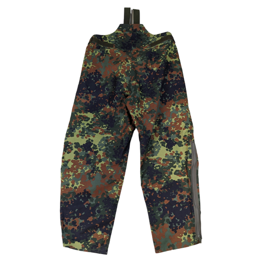 German Army Flecktarn Camo Waterproof Overalls / Overtrousers
