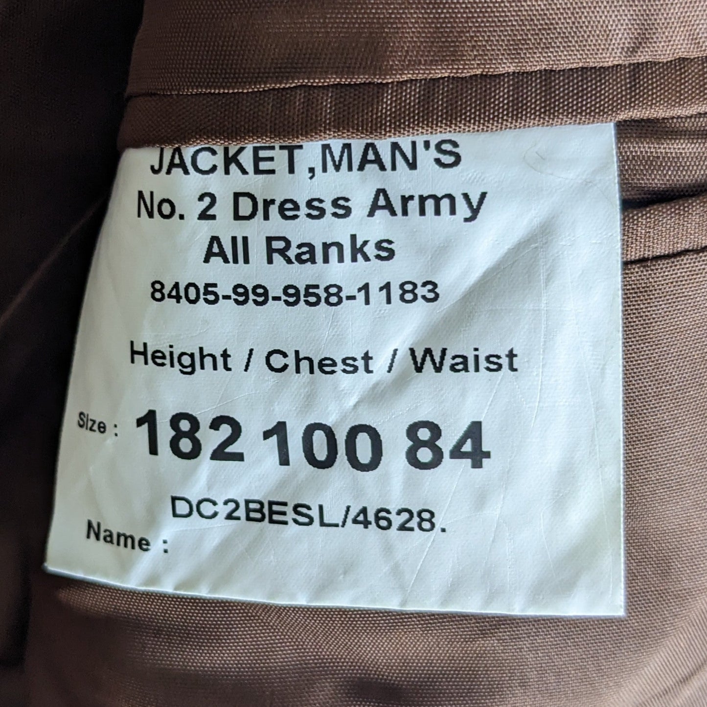 British Army No.2 FAD Dress Jacket - Duke of Lancaster's Regiment