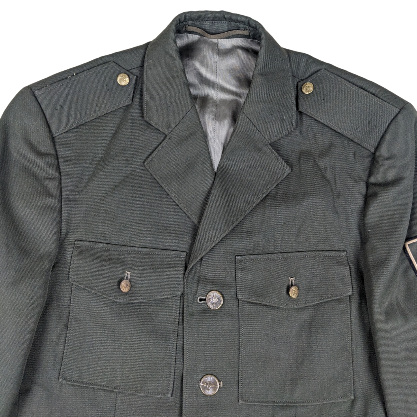 Slovak Army M97 Olive Green Dress Jacket w/ Patch - Medium