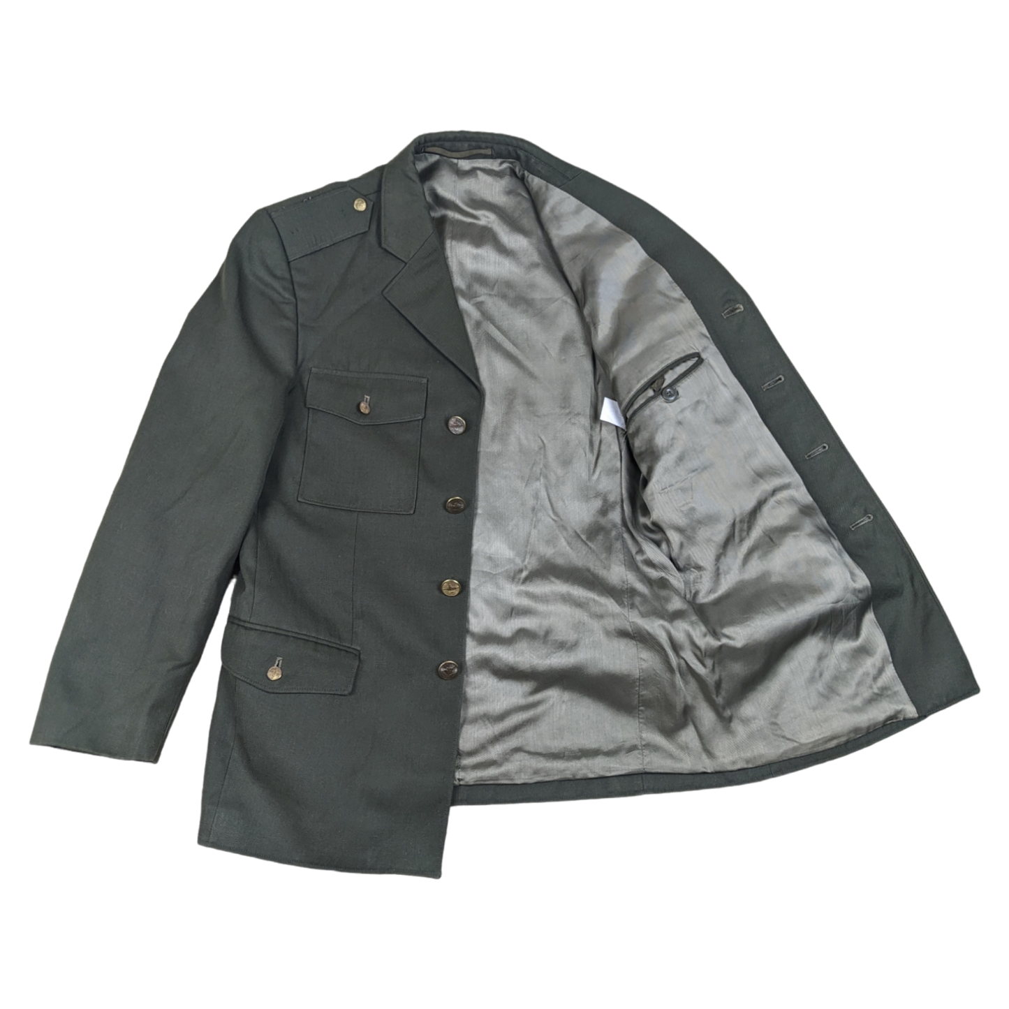 Slovak Army M97 Olive Green Dress Jacket w/ Patch - Medium