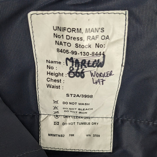 British Royal Air Force RAF OA No. 1 Dress Trousers - X Small - X Short