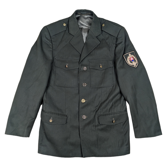 Slovak Army M97 Olive Green Dress Jacket w/ Patch - Medium