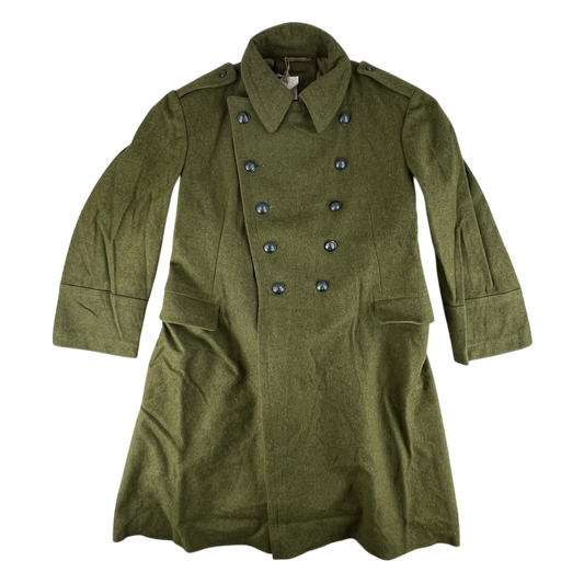 Romanian People's Army 70's Khaki Wool Greatcoat - Large