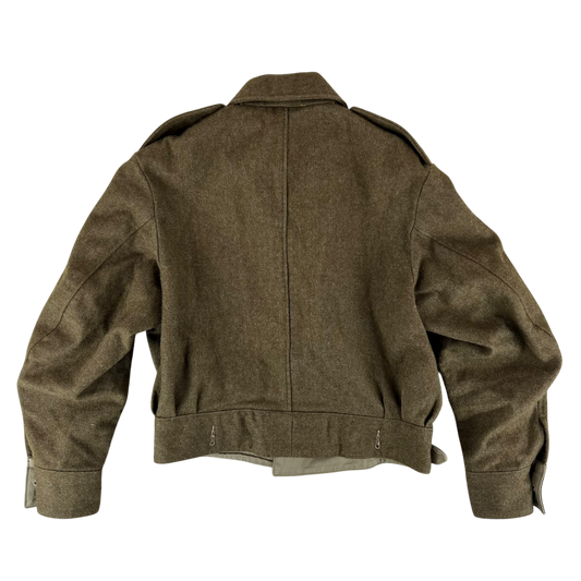 British Army WW2 Repro 1940 Pattern Khaki Battledress Blouse Ike Jacket - Large SIZE 15