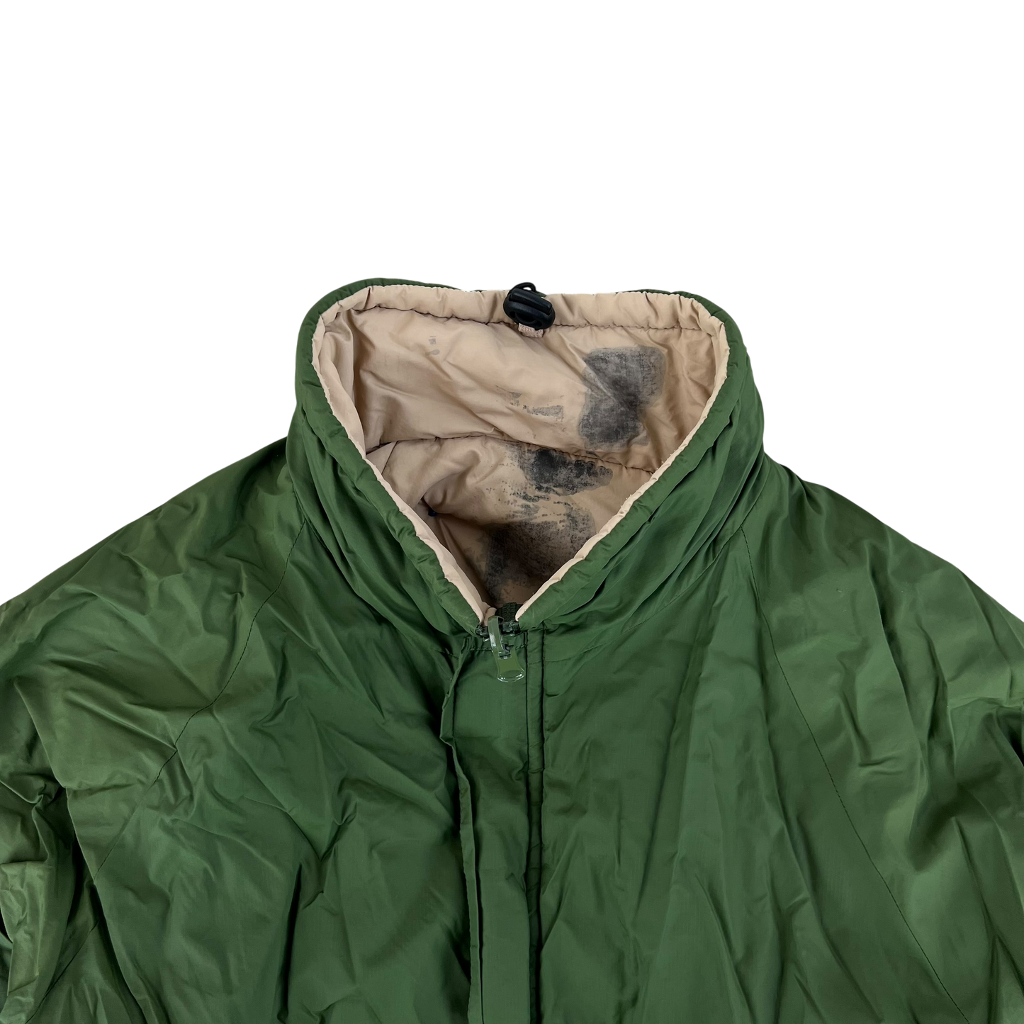 British Army Reversible Thermal Olive Green / Tan Quilted Jacket - Medium