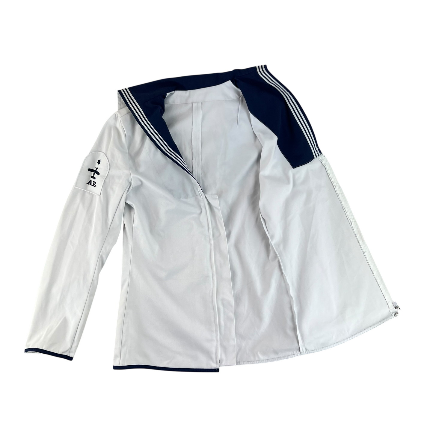 British Royal Navy Class II White Jumper Sailor's Top - Medium 182/96