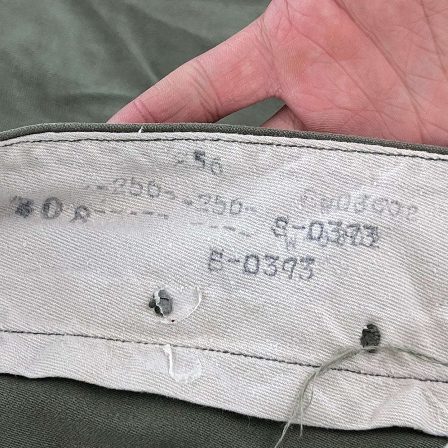 US Army M43 WW2 Olive Green Combat Trousers - W33 L30