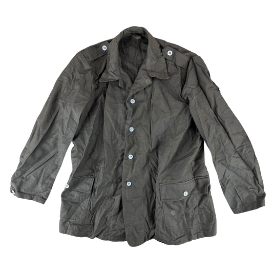 Swedish Army M40 "Grötrock" Brown Work Jacket - Large