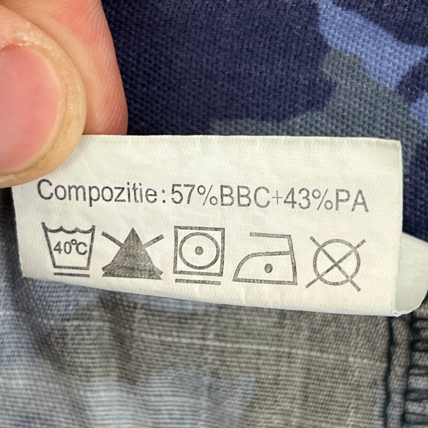 Romanian Navy M2017 Blue Camouflage Ripstop Trousers - W33 L28