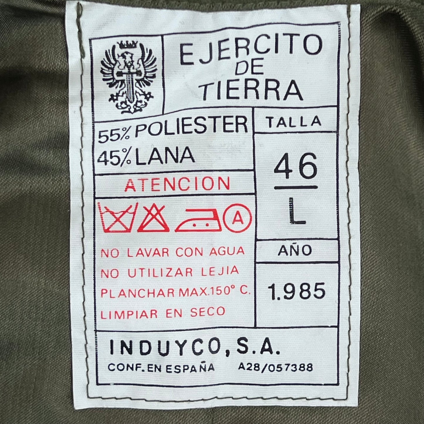 Spanish Army 80s Green Trenchcoat - Large